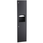 Bobrick B-38034.MBLK TrimLineSeries™  Recessed Paper Towel Dispenser/Waste Receptacle, Matte Black